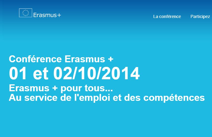 Conférence Eramus+ : Au service de l'emploi et des compétences