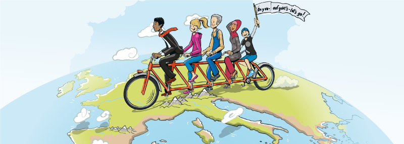 Concours d'idées pour citoyens européens : "On y va - auf geht's - let's go ! "