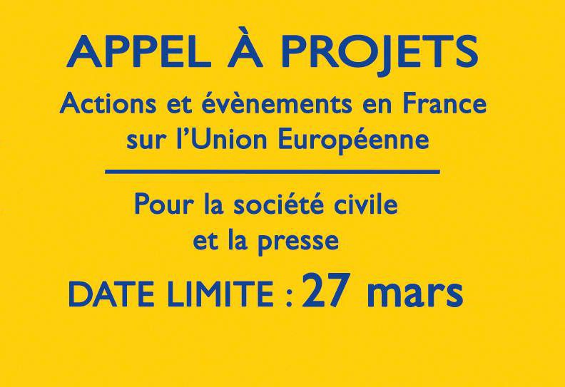 Appel à propositions : appui à la communication institutionnelle sur l'Europe en France