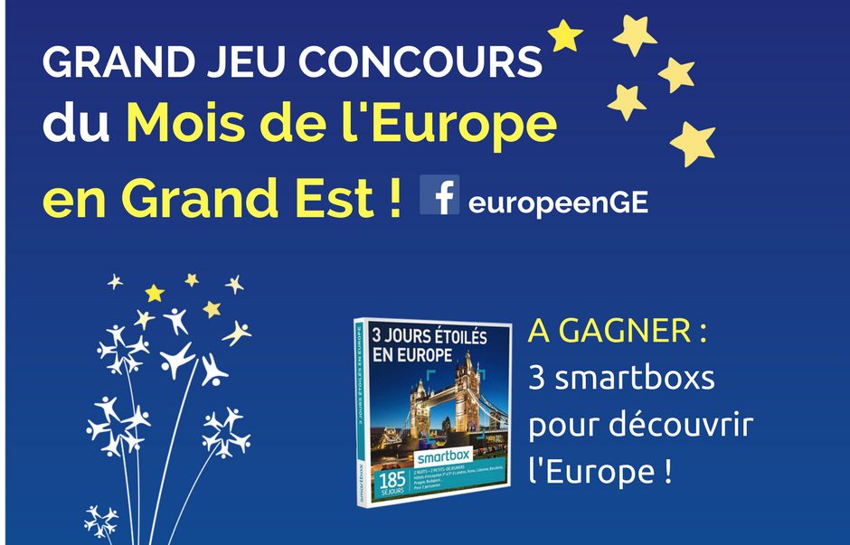 Grand Jeu Concours du Mois de l'Europe en Grand Est : gagnez des voyages en Europe !