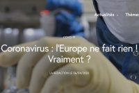 Coronavirus : l’Europe ne fait rien ! Vraiment ?